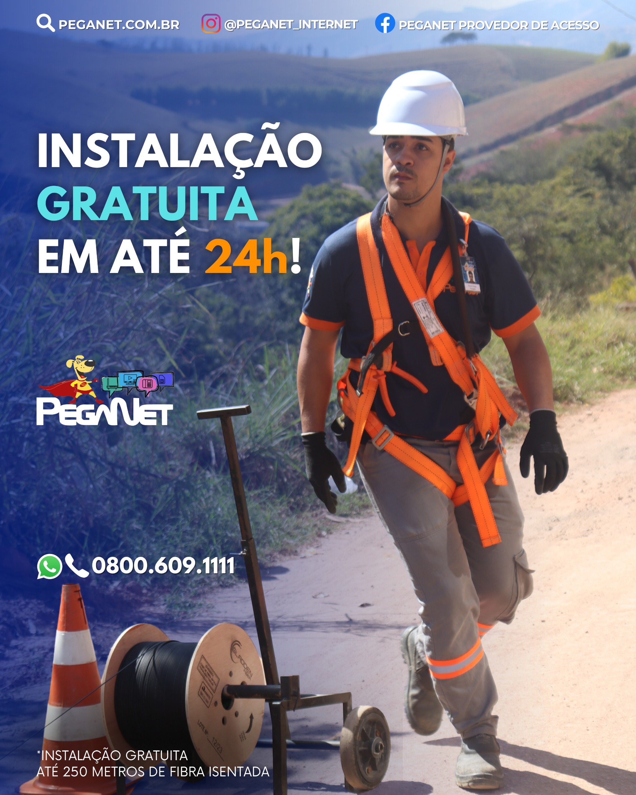 INSTALAÇÃO GRATUITA EM ATÉ 24H